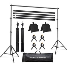Backdrop Stand 6.5x10FT Adjustable Back Drop Stand