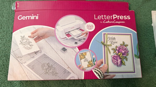 Gemini LetterPress Manual Letterpress Platform Only, in original box