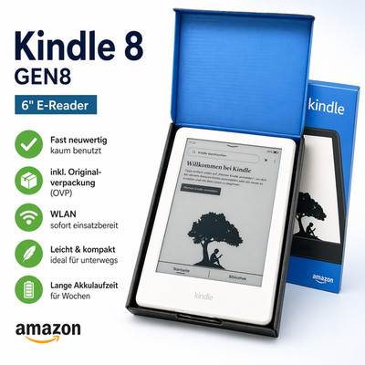Amazon Kindle 8 (8. Generation) 6'' E-Reader   Neu, Originalverpackung