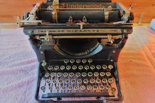 Antique Circa 1923 Underwood 11 Standard Typewriter 4119534-11 Black Desktop VTG thumbnail