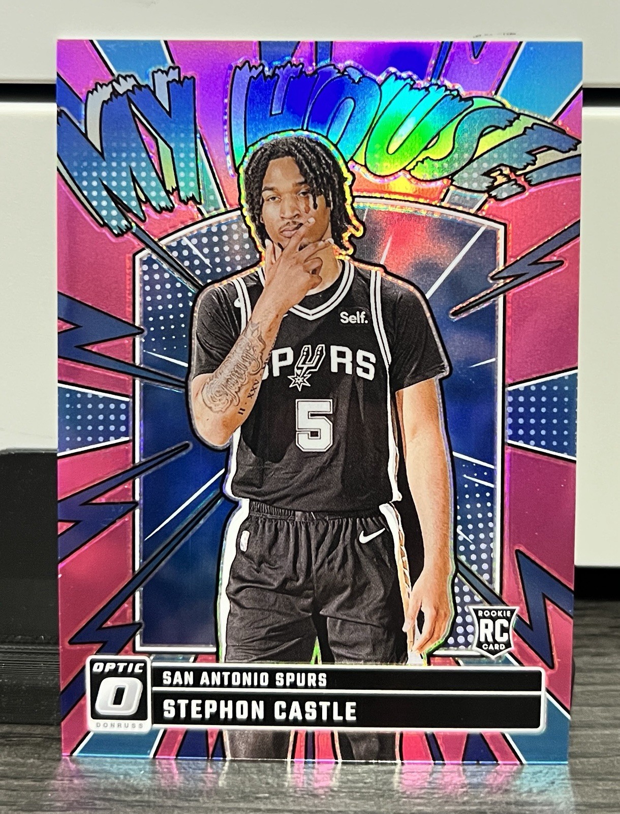 2024-25 Panini Donruss Optic - My House Stephon Castle #16 Pink Prizm /25 (RC)