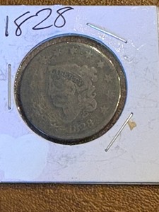1828  coronet head Large Cent