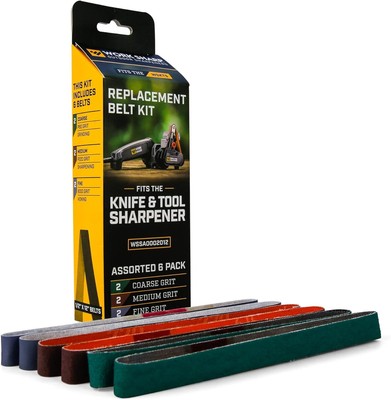 Official Work Sharp Knife & Tool Sharpener Assorted (P80, P220, 6000)