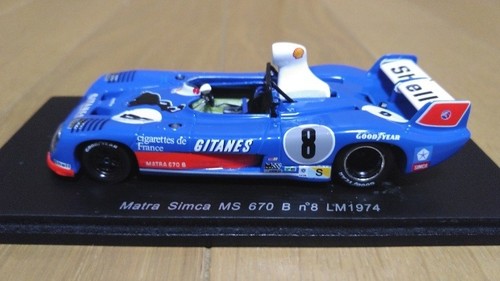 Spark Models MATRA SIMCA MS670 B - NO.7 - WINNER LE MANS 1974