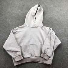 Nike Hoodie Womens Small Gray Pullover Fleece Sweatshirt Swoosh Logo Solid