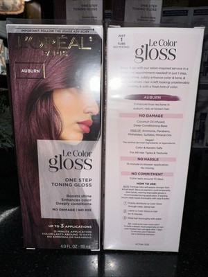 L'Oreal Paris Le Color Gloss One Step In-Shower Toning Hair Auburn