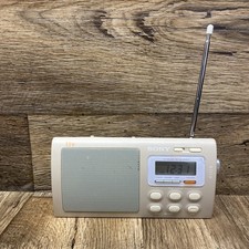 Sony ICF-M410V Liv Portable 4-Band TV/Weather/FM/AM Clutch Radio TESTED WORKING