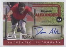 2016 SAGE Hit Auto Red Dominique Alexander #A9 Auto 0xl5