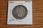 1908 o BARBER SILVER HALF DOLLAR NICE COIN WITH FULL RIMS #1 Free Shipping