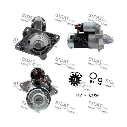Démarreur Sidat S12MH0021 pour moteurs Nissan et Renault