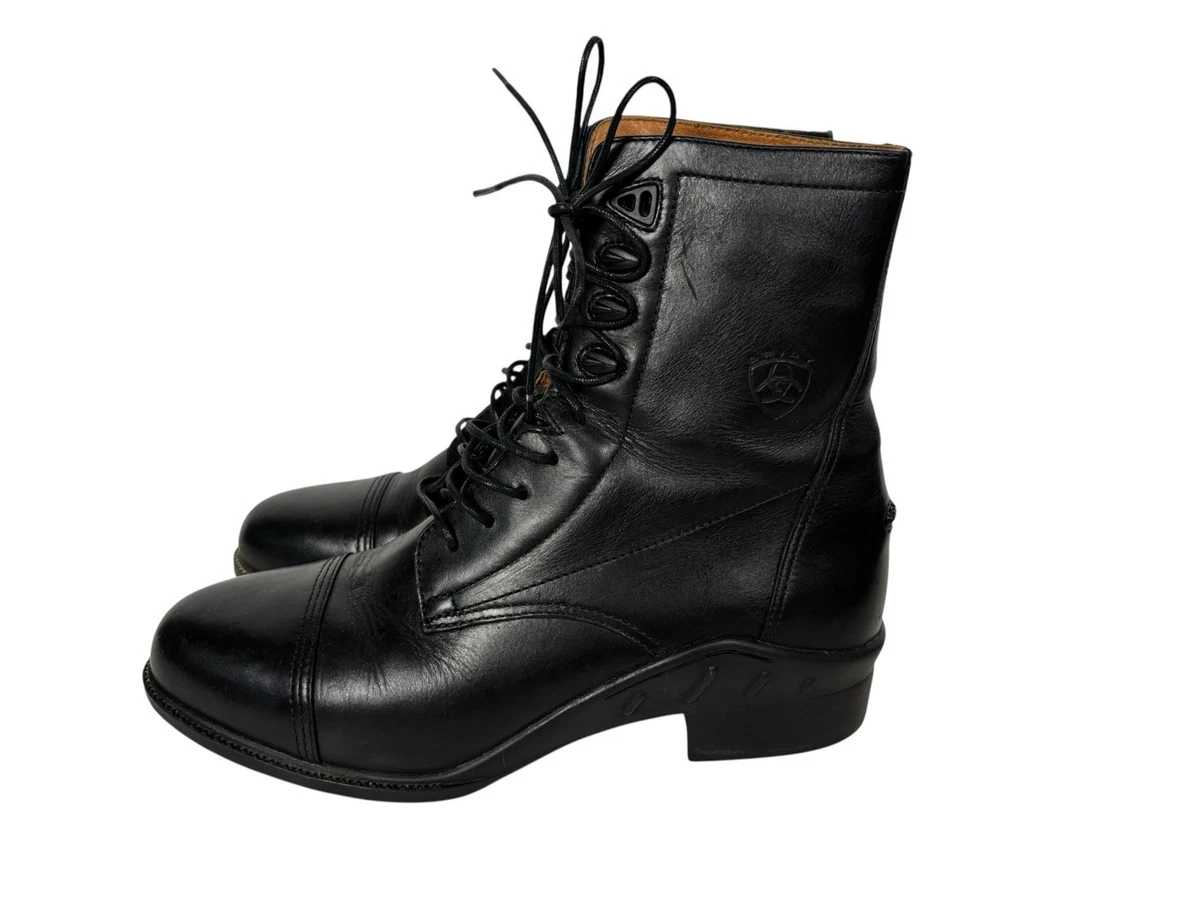 Ariat  Boot Mens 10 D Paddock Lace Up Black Equestrian Riding Gorpcore Leather Ariat Paddock Boots products for sale | eBay main image 4