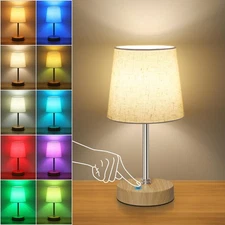 Small Cordless Table Lamp RGB 7 Color, 3000K/4500K/6500K, Built-in Rechargeab...