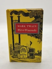 VINTAGE-Mark Twain Hardcover SmallBook-Wit & Wisecracks-1961 Peter Pauper Press 