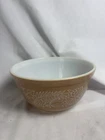 Vintage Pyrex Woodland Brown Floral Small 402 Nesting Mixing Bowl 1.5 Qt