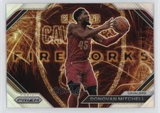 2023-24 Panini Prizm Fireworks Silver Prizm Donovan Mitchell #18