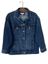 LOFT Jacket Size XS Blue Denim Trucker Cotton Classic Ranch Farm Streetwear