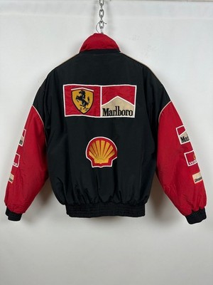 Men's Vintage Ferrari Marlboro Vodafone Racing Winter Jacket Size