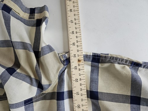 Sean John Shirt Mens Size XLarge Plaid Button Up Short Sleeve Y2K Diddy Pockets - Picture 5 of 6