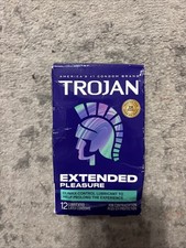 Trojan Extended Pleasure Condoms with Climax Control lubricant - 12 Count 2-1-28