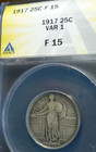 1917(TYPE 1)(GRADED) SILVER  (NICE TONE! )STANDING QUARTER - BEAUTY!!! — photo 2