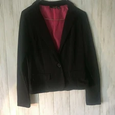 A.N.A. Black Woman's Blazer Jacket Size Small coat dress classic nice