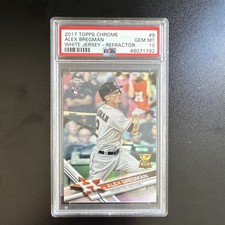 Topps 2017 Chrome Baseball Alex Bregman Rookie Refractor #9 Houston Astros