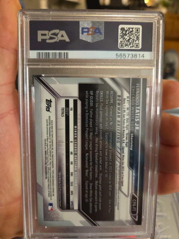 Bowman Chrome 2016 - Prospects Autographs Fernando Tatís Jr. #CPA-FT (AU, RC) Foto 2 de 2