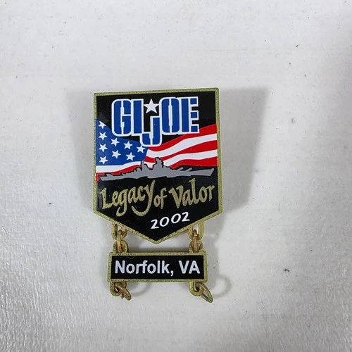 2002 GI Joe Convention Exclusive Pin for Legacy of Valor Set Norfolk VA