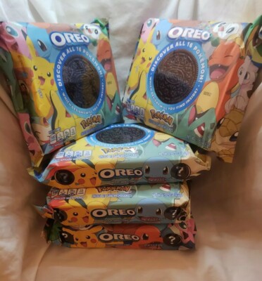 *5 Packs SEALED Pokémon X OREO Cookies - Limited Edition /COLLECTIBLE *FREE SHIP