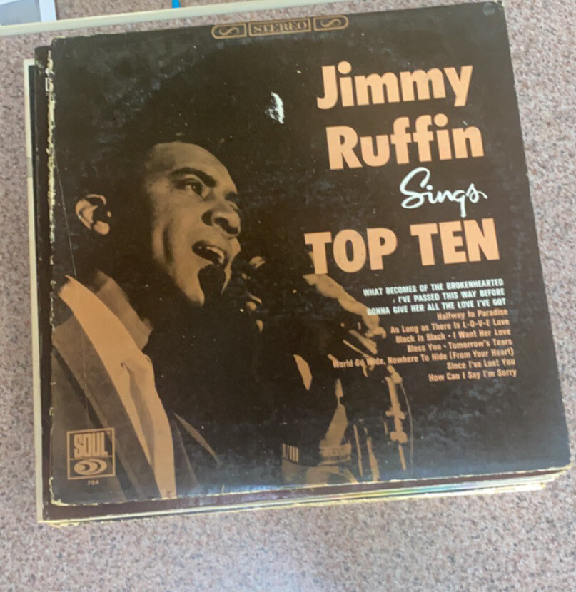 JIMMY RUFFIN SINGS TOP TEN SOUL 704 LP MONO ORIG