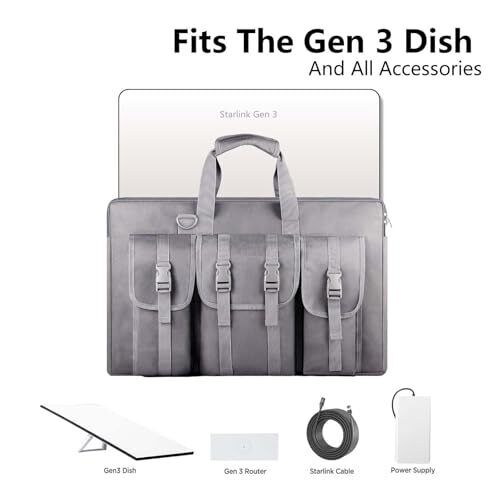 Starlink Gen 3 Case, Starlink Case for Gen 3 Dish, Ethernet Cable, Router - Afbeelding 2 van 8