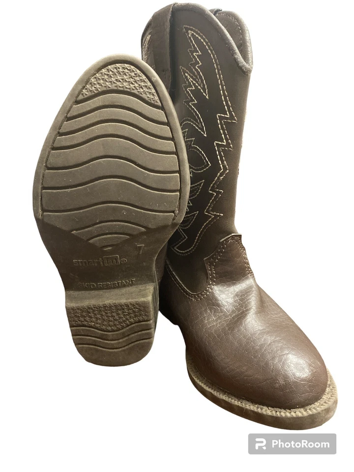 Botas de Vaquero Smartfit Niños Talla 7 ¡¡Nuevas!!!Impresionantes costuras resistentes al deslizamiento sin precio base Foto 4 de 4
