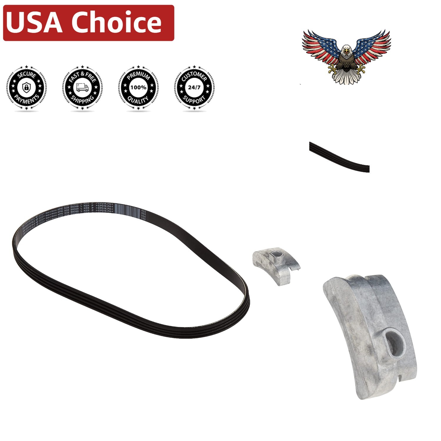 Lightweight GM Serpentine Belt - Precision Machined for Optimal Vehicle Safety