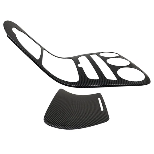 For 2014-2021 Mercedes C Class W205 Carbon Fiber Console Gear Shift Frame Trim - Picture 13 of 17
