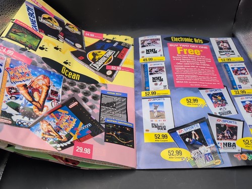 Toys R Us Gaming Guide 90s In Store Magazine Coupons Sega Nintendo PS1 - Picture 15 of 17