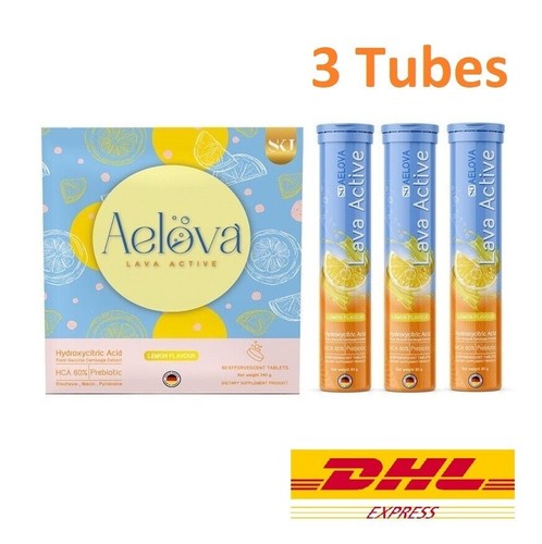 3 Tubes AELOVA Dietary Supplement Tablets Weight Control Effervescent Tighten - Picture 1 of 10
