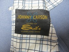 Vintage JOHNNY CARSON Suit Jacket - Tailored for Skalls Cleveland, Ohio