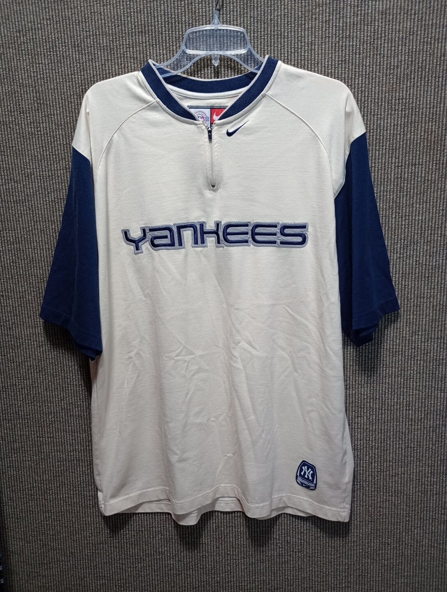 Nike Vintage 90s New York Yankees Baseball Short Sleeve 1/4 Nike Vintage 90s New York Yankees Baseball Short Sleeve 1/4