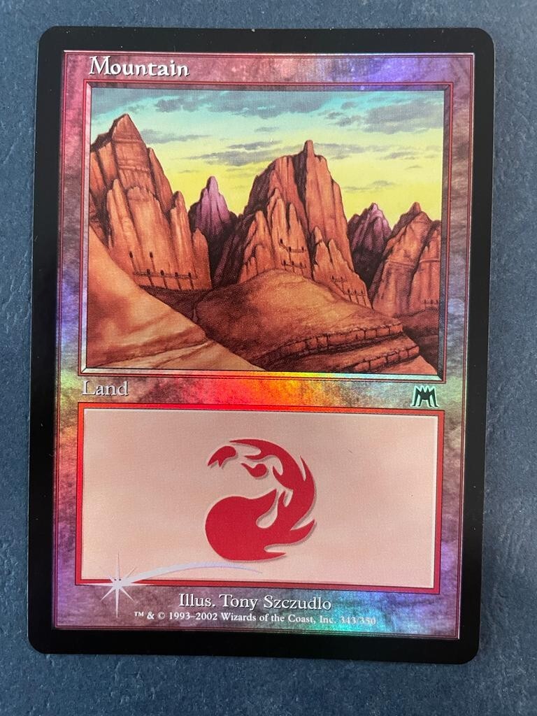 【旧枠FOIL】 オンスロート 旧枠FOIL 130枚セット MTG FOIL ONSLAUGHT MOUNTAIN NM MAGIC THE GATHERING BASIC LAND #343