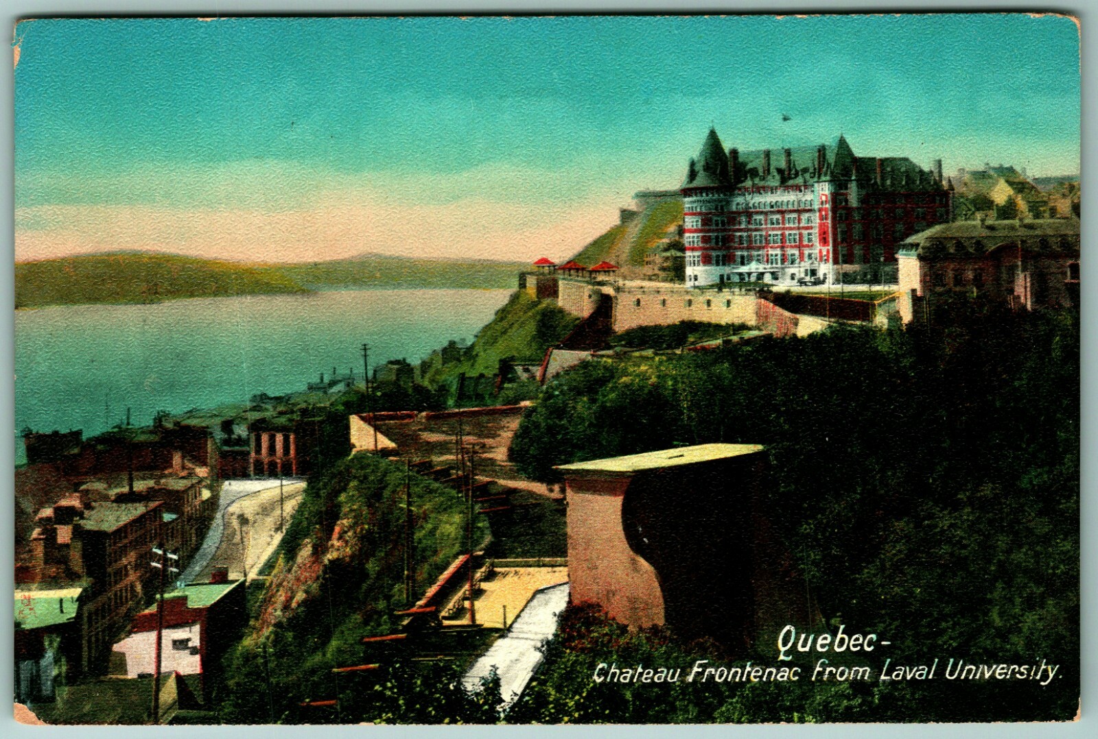 Chateau Frontenac Quebec Canada Raphael Tuck Charmette UNP DB Postcard