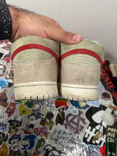 Nike SB Dunk Mid Pro ‘White Widow’ AQ2207-163 Skate Shoes Year 2018 Used No Box - Picture 5 of 8
