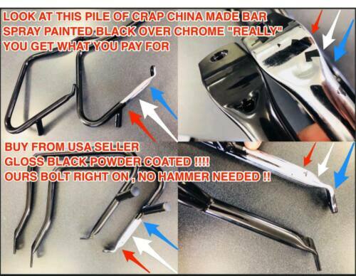 Sissy Kit Chrome Detachable Side Plates For 2006-2017 Harley Dyna