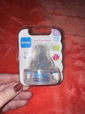 MAM Fast Flow Nipple- 2 Pack- Age 6+ Months x Fast Flow