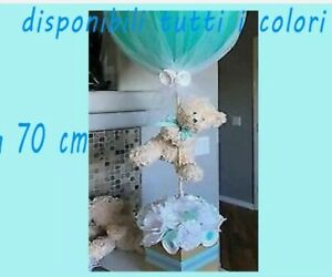 Palloncino Battesimo Centrotavola Segnaposto Con Peluche Shabby Chic Ebay