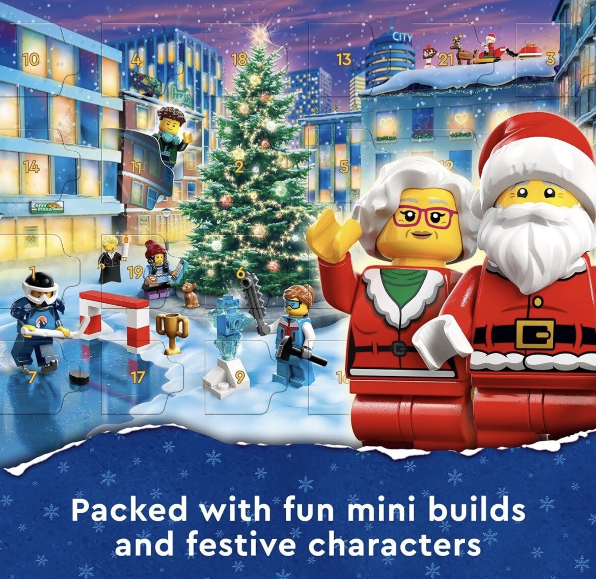 LEGO CITY 2023 ADVENT CALENDAR 60381 CHRISTMAS HOLIDAY COUNTDOWN PLAYSET GIFT