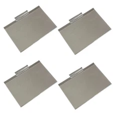 4 Pcs Acrylic Sign Holder Slatwall 11-1/8 x 7-1/4 Horizontal Wall Mount Ad Frame