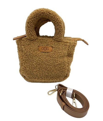 OOG teddy fur plush small bag wool shoulder bag handle bag tote bag - Picture 34 of 37