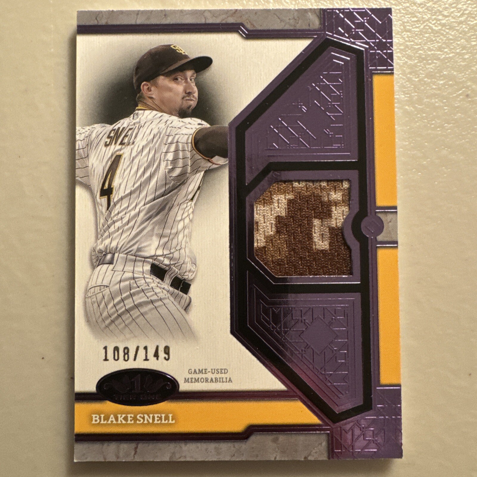 2024 Topps Tier One - Tier One Relics #T1R-BS Blake Snell /199 Memorabilia