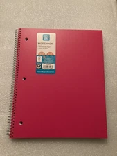 PEN+GEAR NEON PINK 1 SUBJECT 100 SHEETS COLLEGE RULED NOTEBOOK