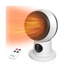 ECOWELL 1500W Electric Ceramic Space Heater With Remote Control, Ti... Fast Ship